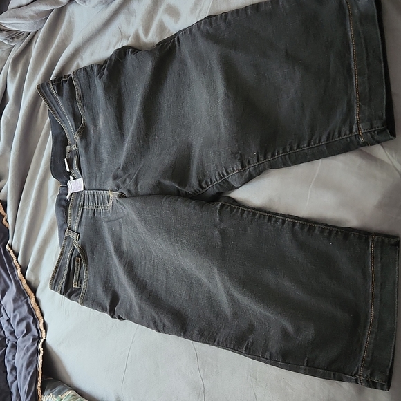 Alia Petite Denim Capris - Picture 2 of 2